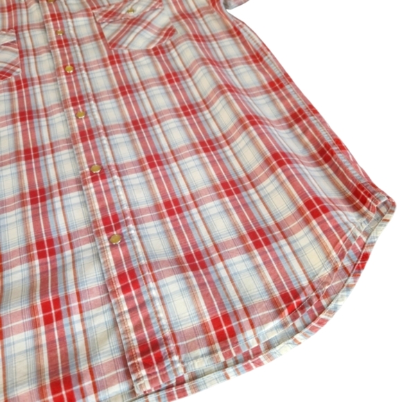 Aeropostale Plaid Snap Button Up Shirt - Picture 7 of 14